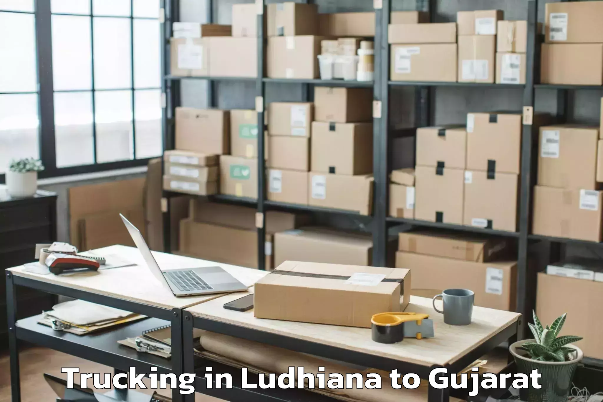 Top Ludhiana to Sabarmati University Ahmedabad Trucking Available